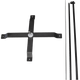 5ft Feather Flag X Stand Pole Set