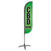 Image of CBD Here Feather Flag