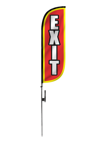 Exit Feather Flag