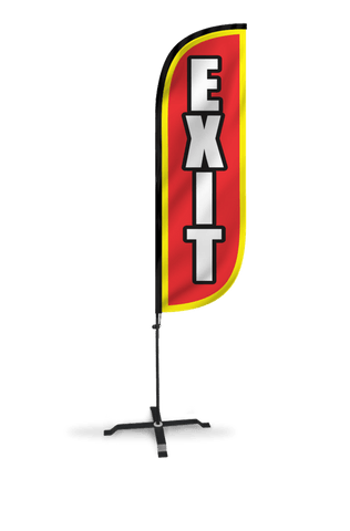 Exit Feather Flag