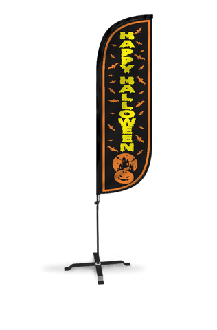 Happy Halloween Feather Flag