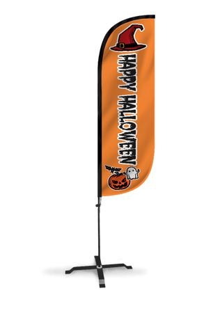 Happy Halloween Feather Flag