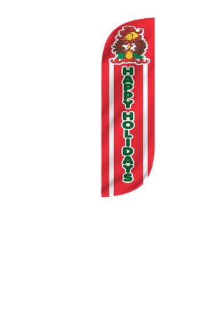 Happy Holidays Feather Flag