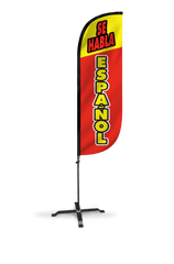 Se Habla Espanol Feather Flag