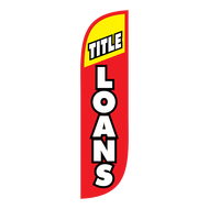 Title Loans Feather Flag
