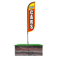 Used Cars Feather Flag