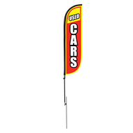 Used Cars Feather Flag