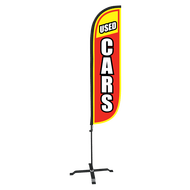 Used Cars Feather Flag