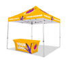 Image of 10x10 Custom Canopy Tent w/ Table Cover + Back & Side Walls