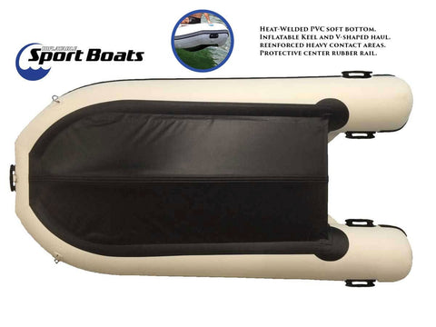 Dolphin 8.8' Inflatable Fishing Boat | EVA Teak Deck Air Floor