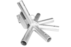 6-way Side Tee Corner for 30' & 40' for West Coast Frame Tent, Single Tube