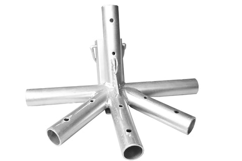 6-way Side Tee Corner for 30' & 40' for West Coast Frame Tent, Single Tube