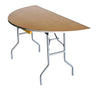 Image of 60" Half Round Wood Table