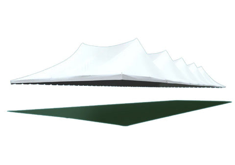60' x 120' Premium Pole Party Tent Sectional Top - Four Piece