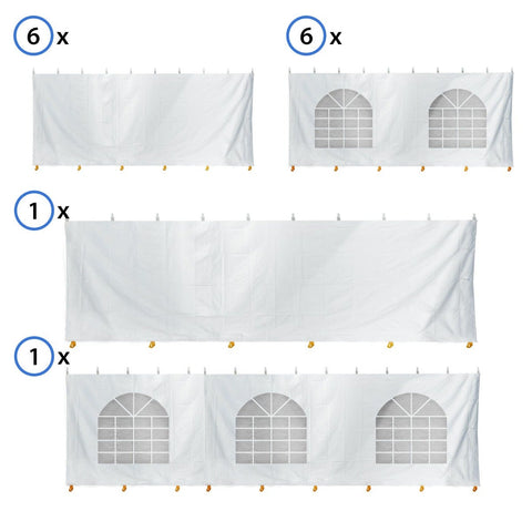 60' x 90' Standard Sidewall Kit for 8' Tent Sides