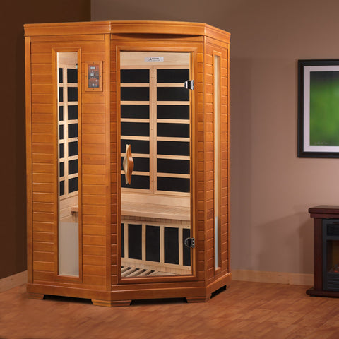 Dynamic "Heming" 2 Person Corner Ultra Low EMF FAR IR Sauna (DYN-6225-02 Elite)