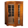 Image of Dynamic "Heming" 2 Person Corner Ultra Low EMF FAR IR Sauna (DYN-6225-02 Elite)