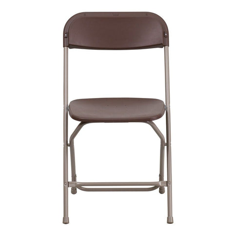 Brown Plastic Folding Chairs