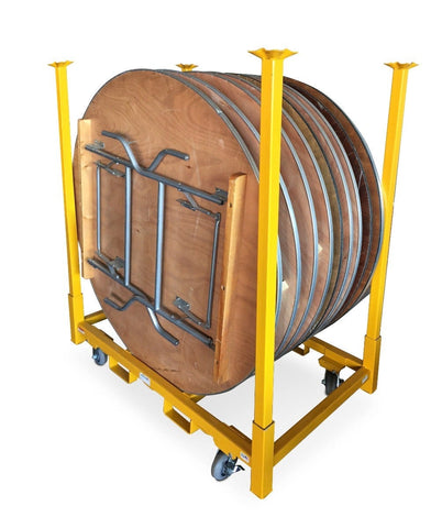 Rolling Tables and Chair Storage Cart - 66" Legs