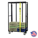 Glassware and Dishware Rack Cart with 2 stack capacity