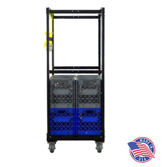 Oversize Milk Crate Storage Rack
