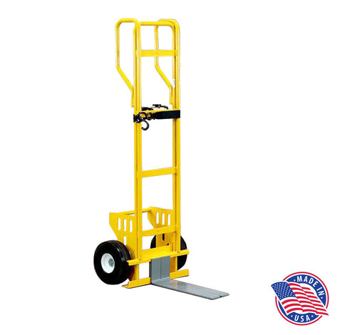 Tall Fork Hand Truck with Looped Handles with Standard