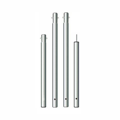 12' 9" Galvanized Steel Center Tent Pole (4 piece)