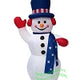 6' Air Blown Patriotic Snowman by Gemmy Inflatable