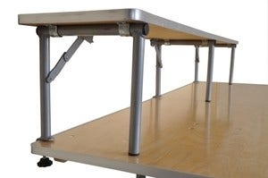 72" Rectangle Wood Folding Bar Top Riser