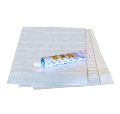 6" x 6" White Vinyl Tent Patch Kit