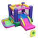 Castle Slide Inflatable Bounce House with Ball Pit and Basketball Hoop by Costway