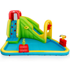 Inflatable Splash Jump Slide Water Bounce without Blower