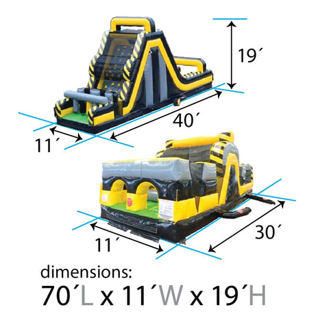 70' Venom SUPER 2-Piece Obstacle Course Climb