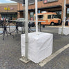 Image of 700 lb Tent Ballast Vinyl Block Cover - 21" x 21" x 23", White