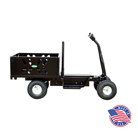 Electric Powered Ride On Cart with 10 cu. ft. Utility Hopper