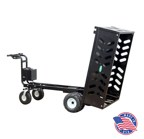 Electric Power Utility Wagon with 13 Cu. Ft. Metal Hopper
