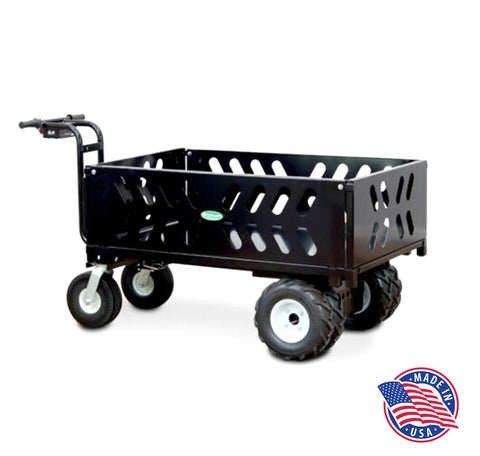Electric Power Utility Wagon with 13 Cu. Ft. Metal Hopper