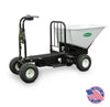 Image of Electric Powered Ride On Wheelbarrow with 10 Cu. Ft. Hopper