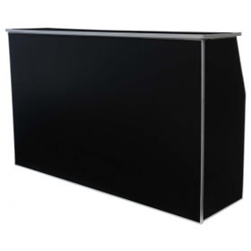72" Portable Folding Bar, Black Marble