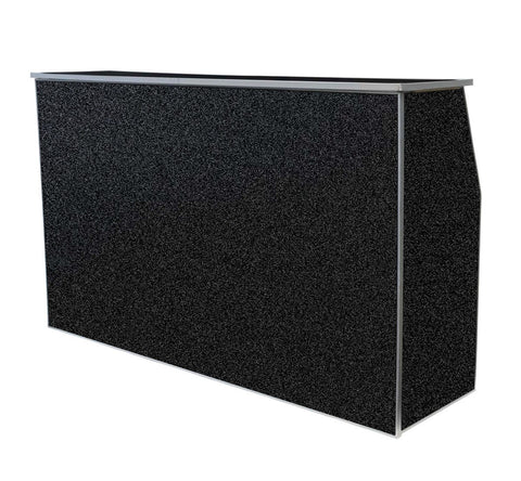 72" Portable Folding Bar, Black Marble