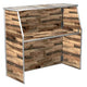 72" Folding Bar, Driftwood