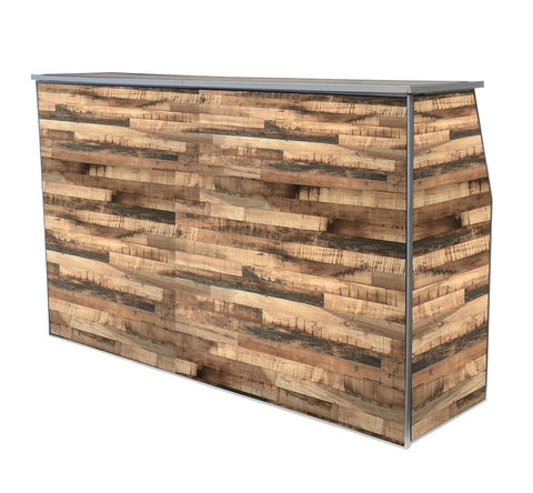 72" Folding Bar, Driftwood