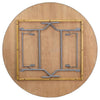 Image of 60" Round Wood Folding Table Rubber Edge