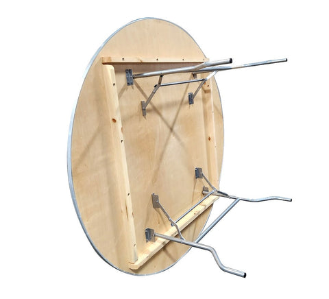 72" Round Wood Folding Table