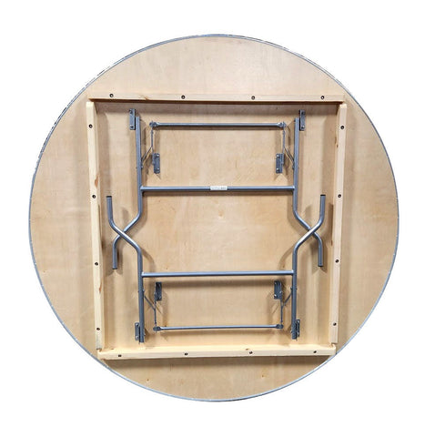 72" Round Wood Folding Table