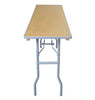 Image of 72" Rectangle Seminar Wood Folding Table