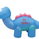 7' Blue Valentine's Day Dinosaur by Gemmy Inflatable