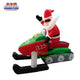 7' Air Blown Inflatable Santa Claus on Snowmobile