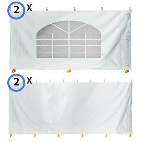10' x 10' Party & Canopy Tent Premium Blockout Sidewall Kit