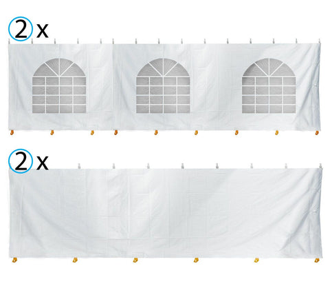 30' x 30' Party & Canopy Tent Premium Blockout Sidewall Kit